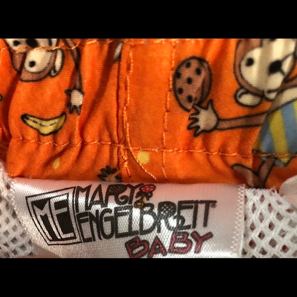 ‼️SOLD‼️Go Bananas” Monkey & Banana Design • Baby swim trunks (12M) - Picture 5 of 7